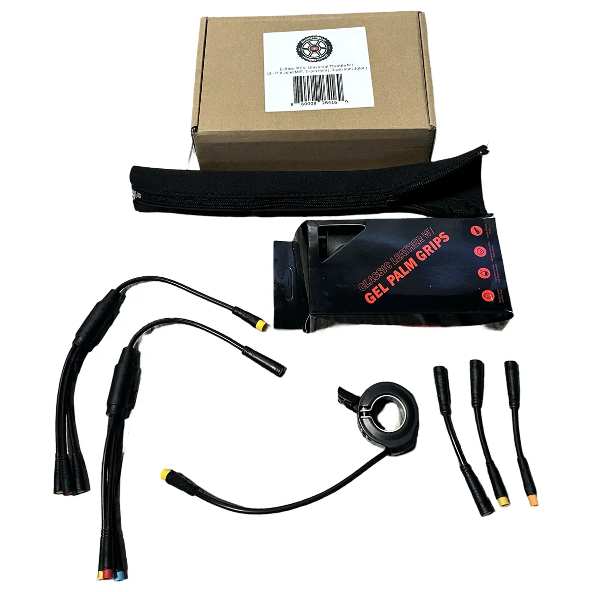 Universal Throttle Harness Kit - E-Bike, Pev (3 - Pin Julet M/F, 3 -Pin Mini J, 3-Pin Mini Julet) 1