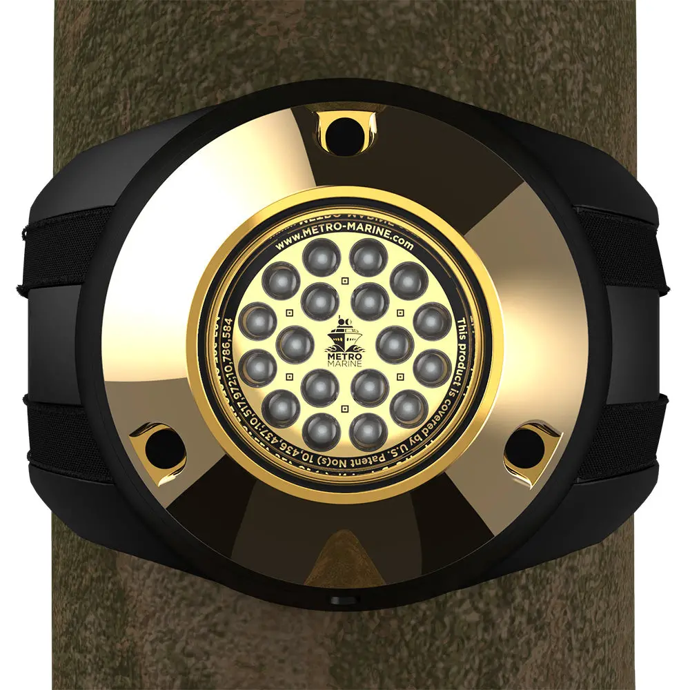 Metro Marine High-Output Piling Mount Underwater Light W/Intelligent Monochromatic Leds - Blue, 90 Beam [F-Pmr1-B3-90] 1