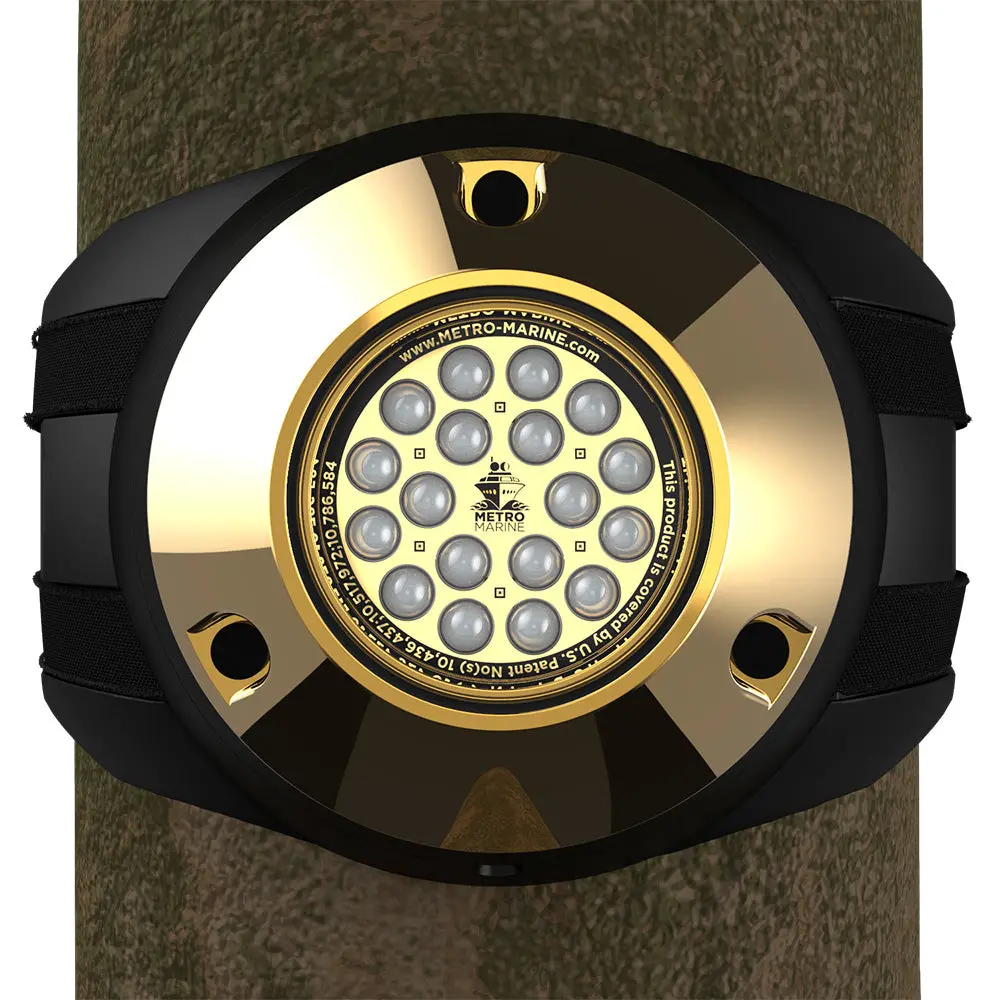 Metro Marine High-Output Piling Mount Underwater Light W/Intelligent Monochromatic Leds - Green, 45 Beam [F-Pmr1-G3-45] 1