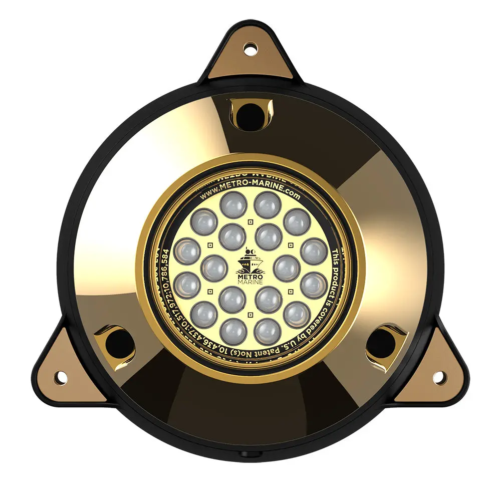 Metro Marine High-Output Surface Mount Underwater Light W/Intelligent Monochromatic Leds - Green, 90 Beam [F-Smr1-G3-90] 1