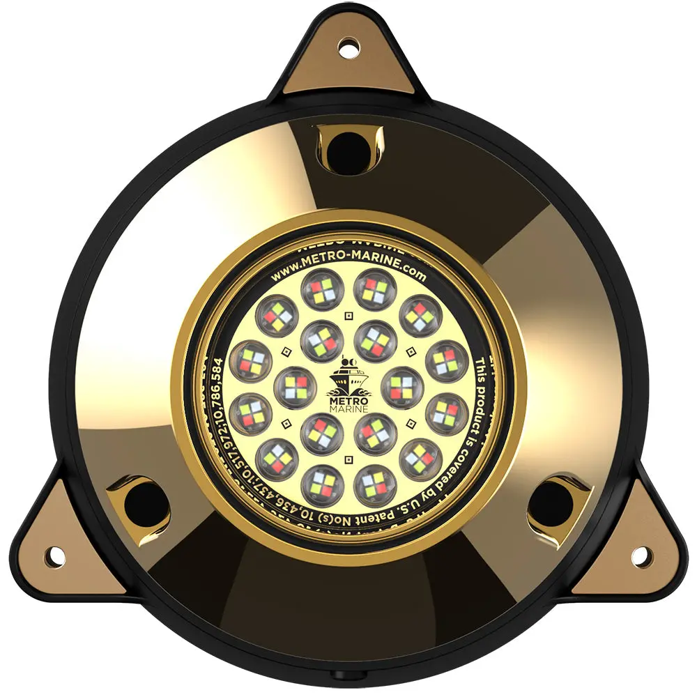 Metro Marine High-Output Surface Mount Underwater Light W/Intelligent Full Spectrum Leds - Rgbw, 90 Beam [F-Smr1-Fs-90] 1