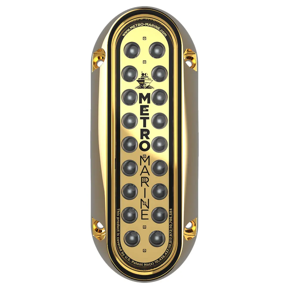 Metro Marine High-Output Elongated Vertical Mount Light W/Intelligent Monochromatic Leds - Aqua, 90 Beam [F-Bme1-V-A3-90] 1