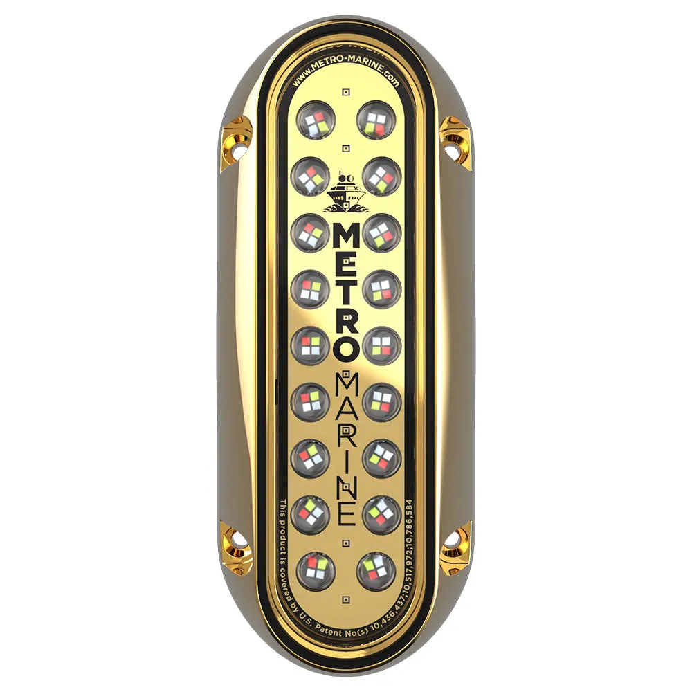 Metro Marine High-Output Elongated Vertical Mount Light W/Intelligent Full Spectrum Leds - Rgbw, 90 Beam [F-Bme1-V-Fs-90] 1