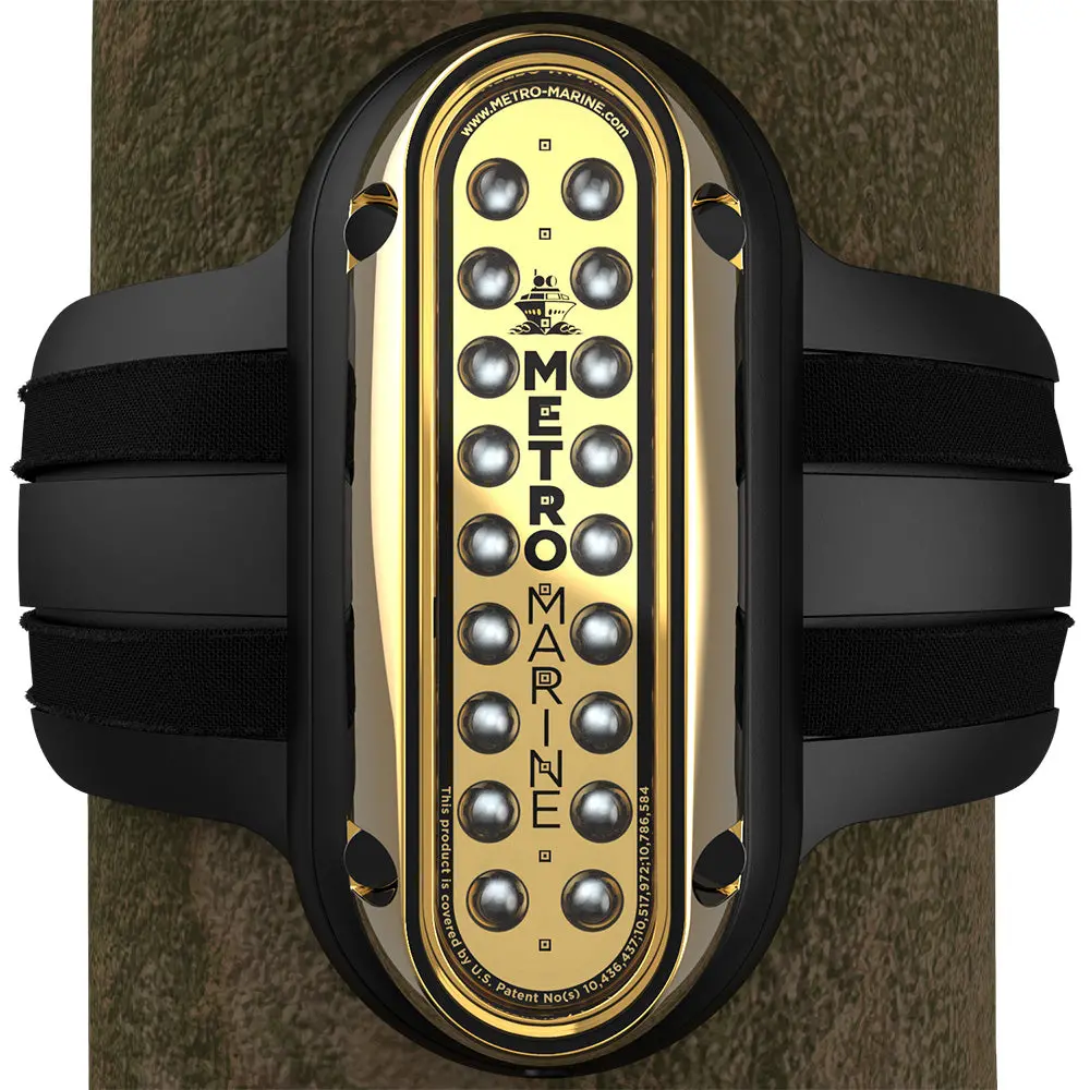 Metro Marine High-Output Vertical Piling Mount Light W/Intelligent Monochromatic Leds - Blue, 45 Beam [F-Pme1-V-B3-45] 1