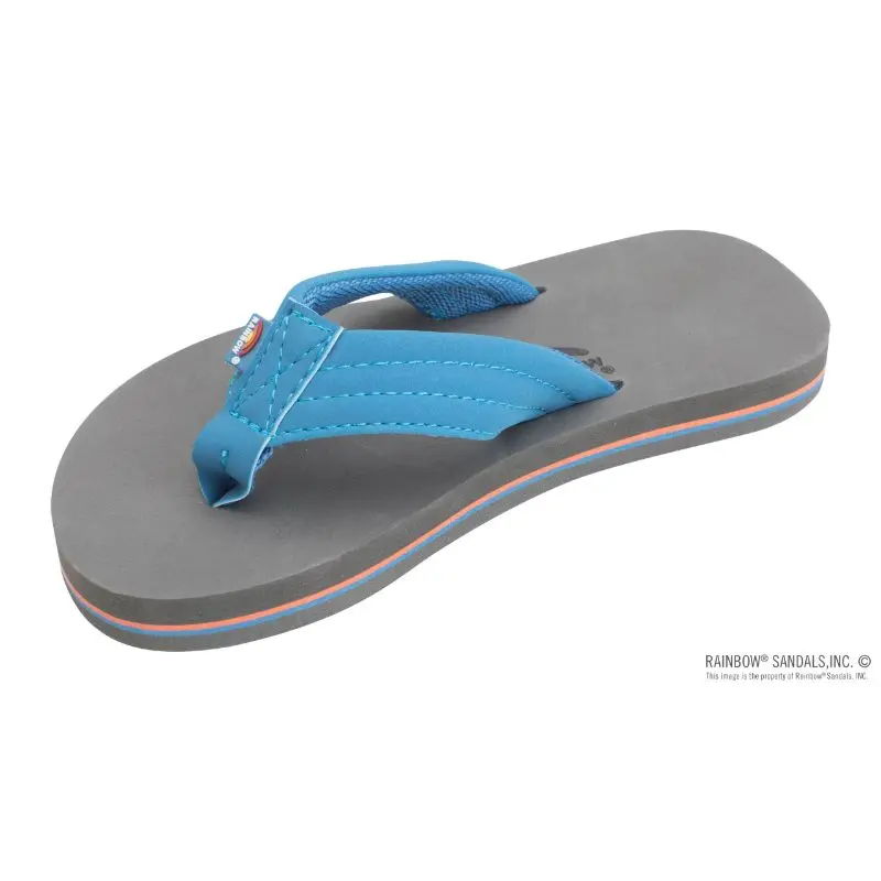 Rainbow - Kid's The Grombow - Soft Rubber Top Sole With 1" Strap And Pin Line 1