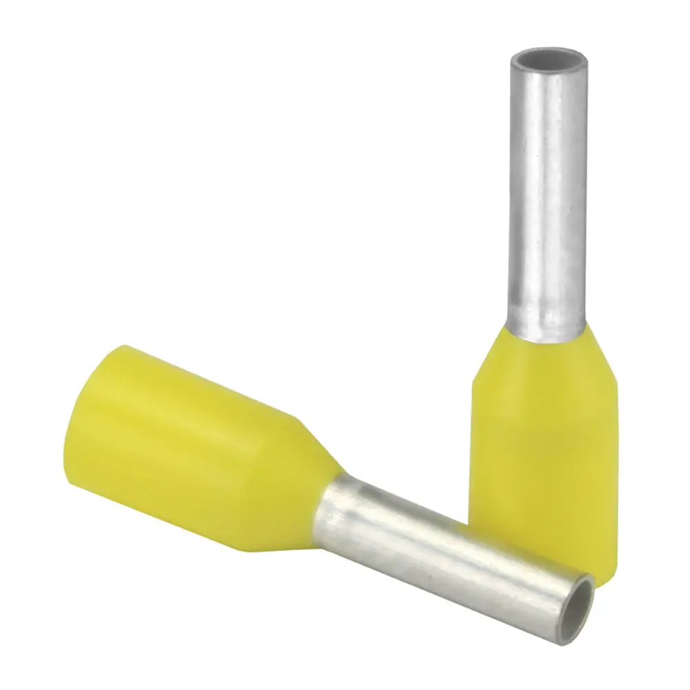 Pacer Yellow 18 Awg Wire Ferrule - 6Mm Length - 25 Pack [Tfrl18-6Mm-25] 1