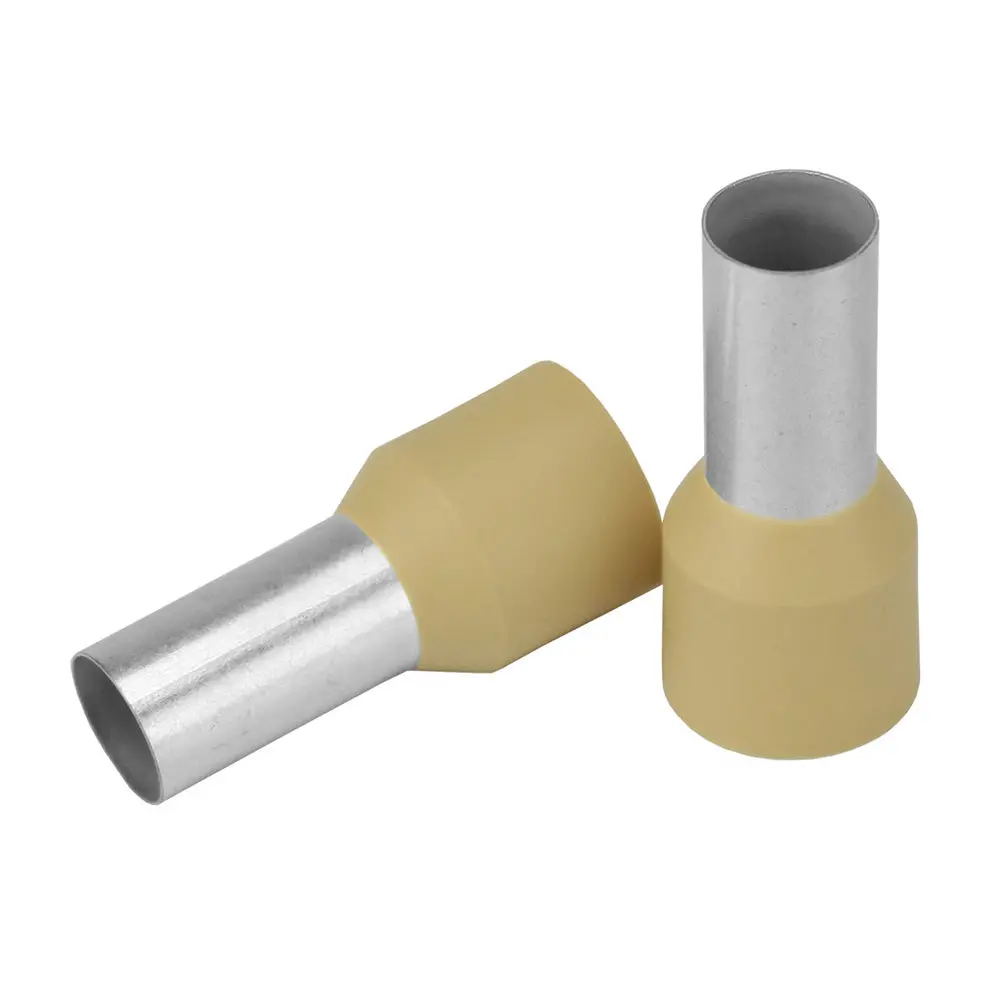 Pacer Beige 2 Awg Wire Ferrule - 16Mm Length - 10 Pack [Tfrl2-16Mm-10] 1