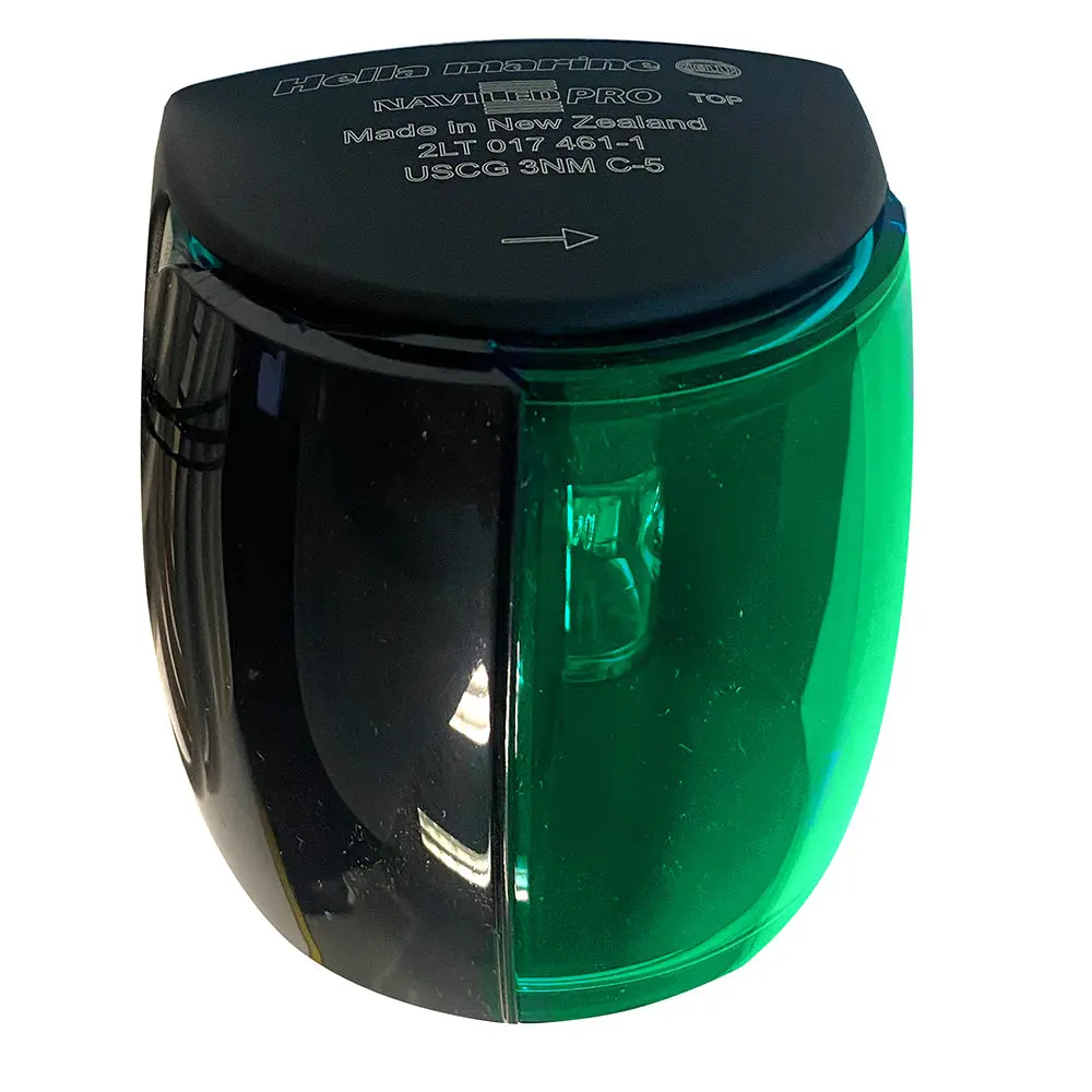 Hella Marine Naviled Pro Starboard Navigation Lamp - Black - 3Nm  [017461101] 1