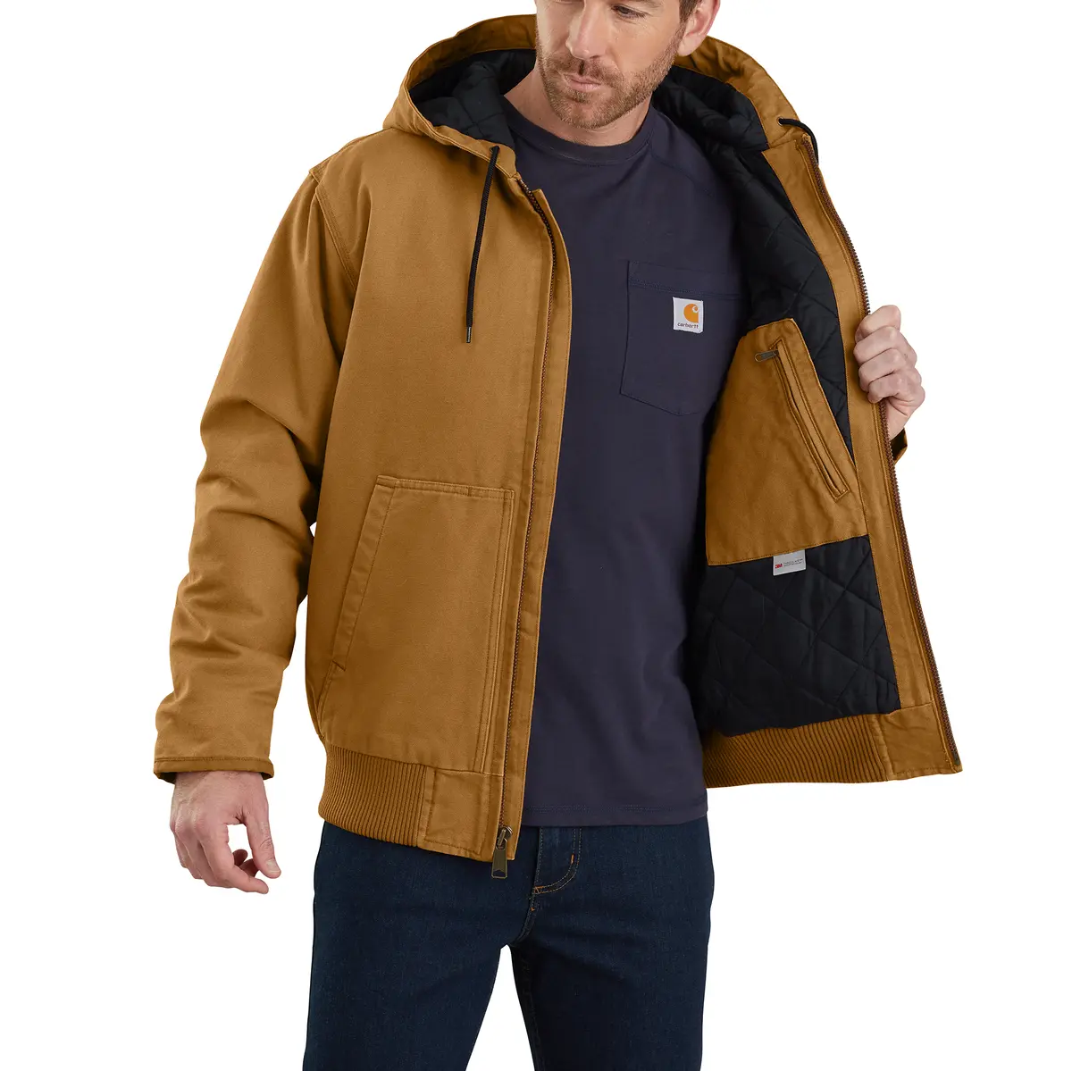 Carhartt Loose Fit Washed Duck Insulated Active Jacket 1