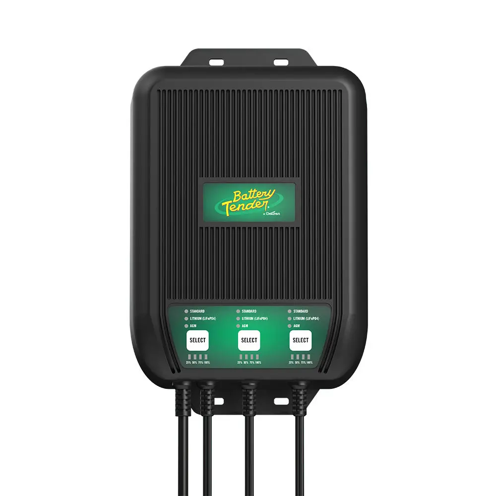 Battery Tender Wavecharge Pro 3-Bank 12V, 30A Battery Charger [022-1008-Dl-Wh] 1