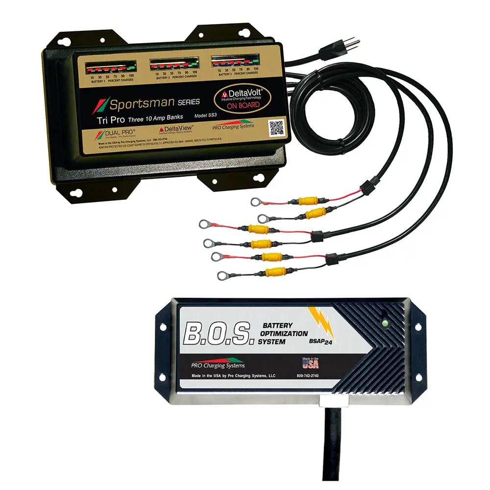 Dual Pro Ss3 3 Bank Battery Charger W/3 Bank B.O.S. [Ss3/Bos12v3] 1