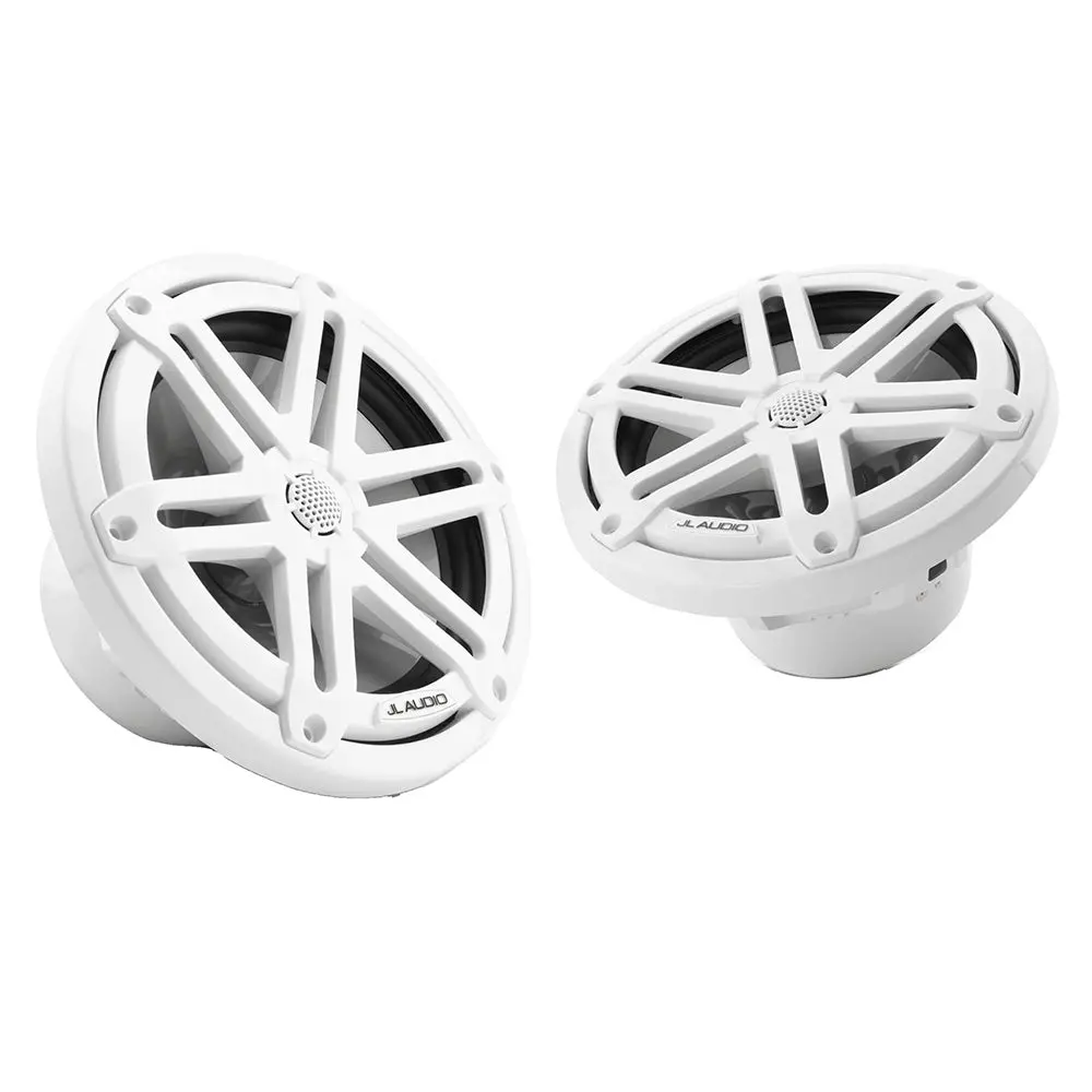 Jl Audio M3 Series 7.7" Marine Coaxial Speakers W/Gloss White Sport Grilles - M3-770X-S-Gw [010-03068-00] 1