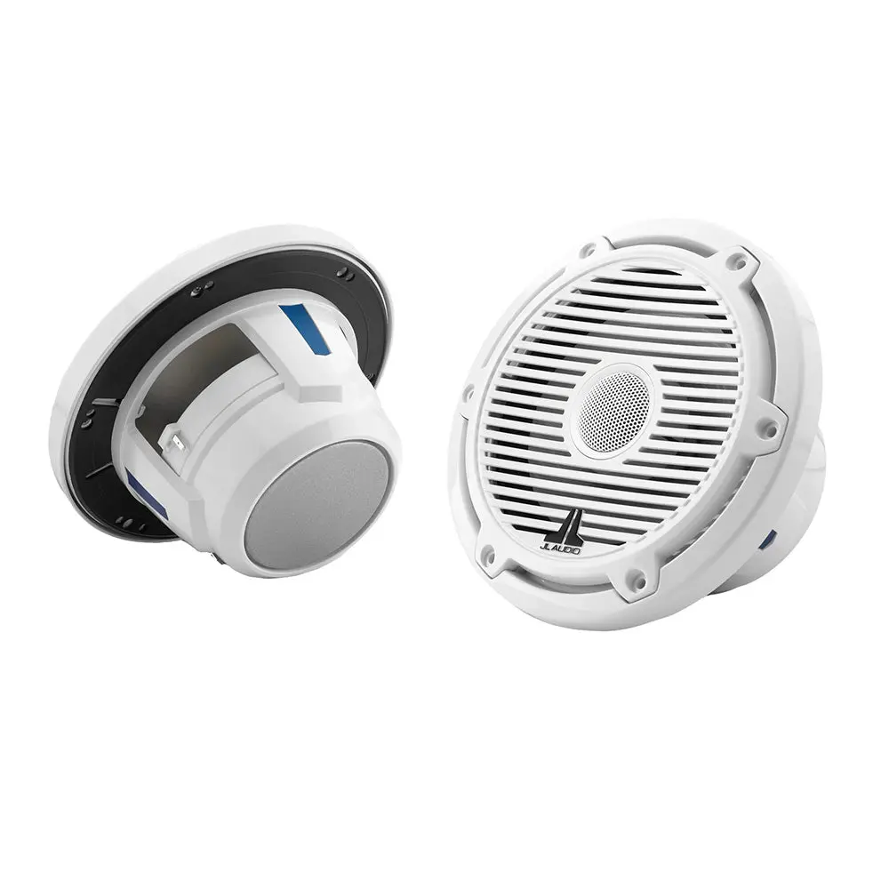 Jl Audio M6 Series 6.5" Marine Coaxial Speakers W/Gloss White Classic Grille - M6-650X-C-3Gw [010-03497-00] 1