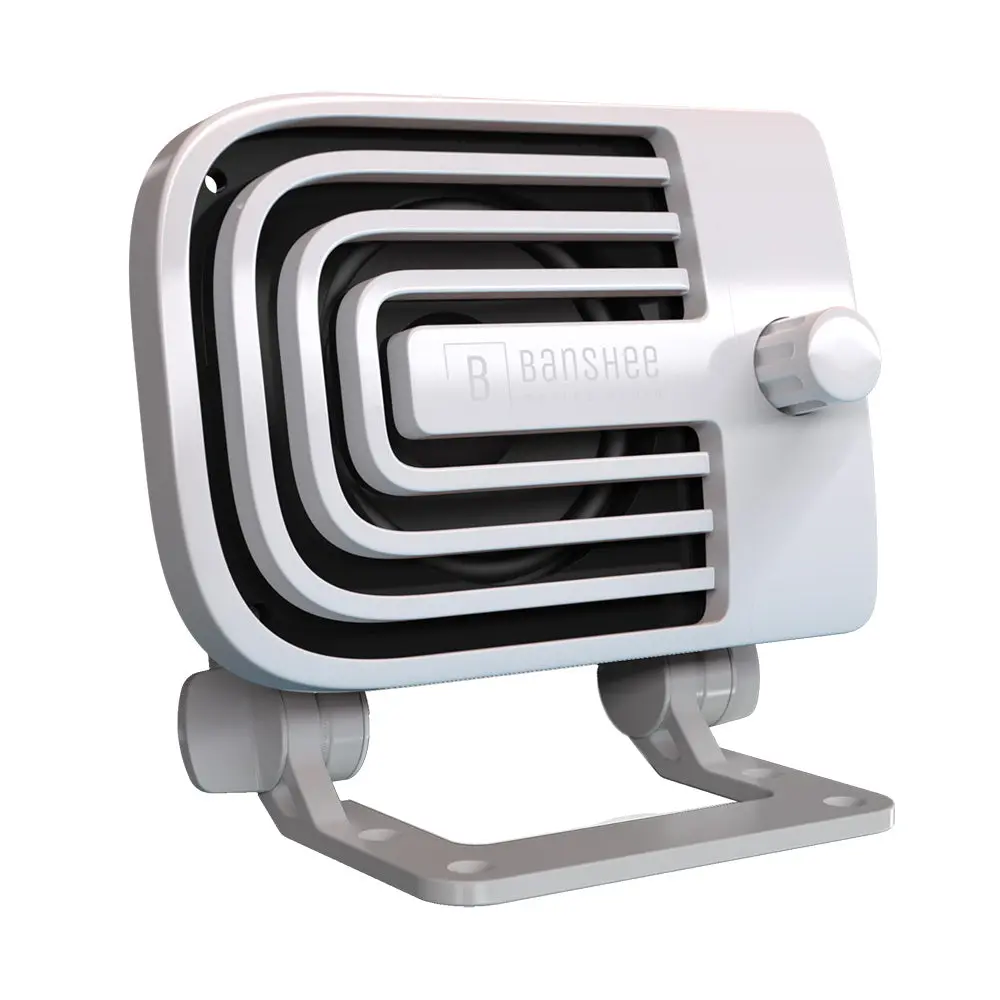 Banshee Marine Active External Vhf Speaker - White [Bar-Va-1W] 1