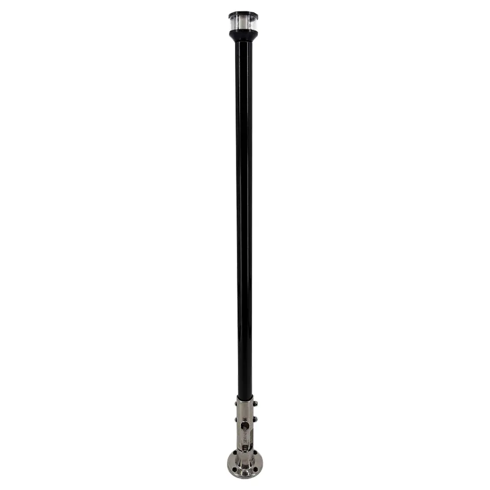 Seaview 36" Manually Folding Light Post W/316 Stainless Steel Base  Ltbled12c5 Navigation Light - Black [Svmhb136ledssb] 1