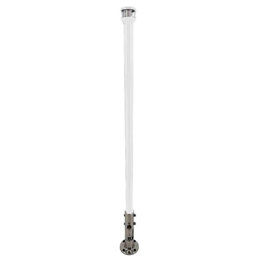 Seaview 36" Manually Folding Light Post W/316 Stainless Steel Base  Ltbled12c5 Navigation Light - White [Svmhb136ledssw] 1