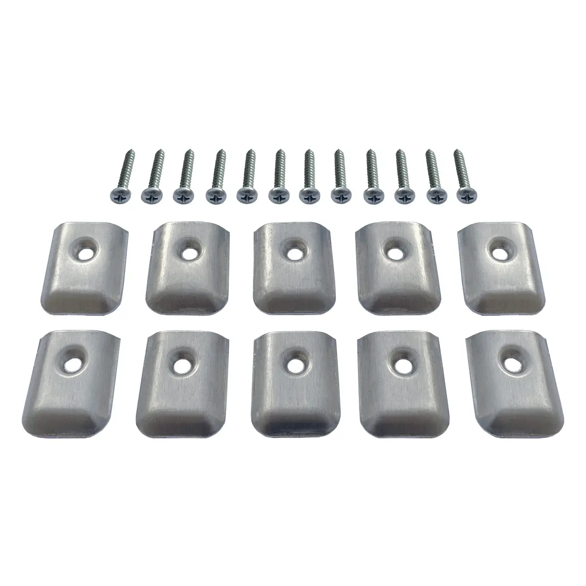 Aluminum Rv Camper Trailer Aluminum Extrusion Flat End Cap For Vinyl Trim Molding 3/4" With Screws 2