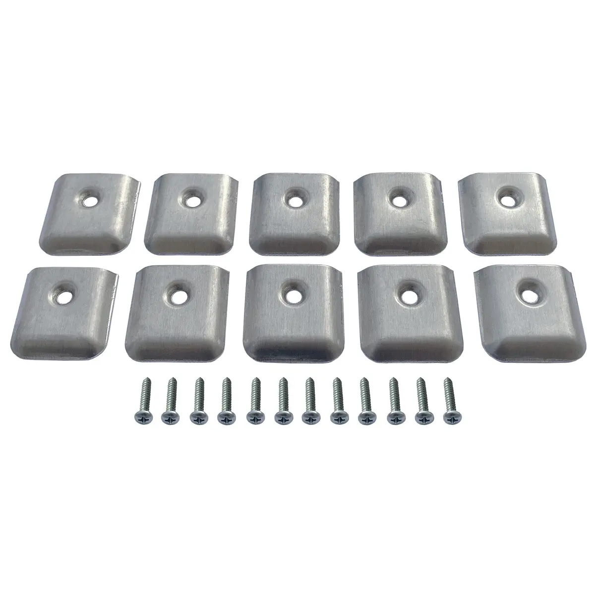 Aluminum Rv Camper Trailer Aluminum Extrusion Flat End Cap For Vinyl Trim Molding 7/8" With Screws 2