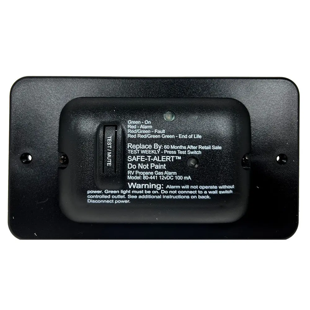 Safe-T-Alert 80 Series Black Propane Gas Alarm - 12V [80-441-Bl-Tr] 1