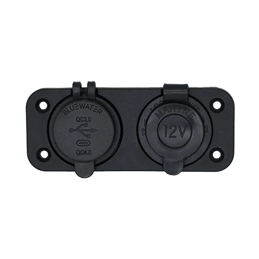 Bluewater Round Dual Usb/Usb-C Charger [3000-4001A] 1