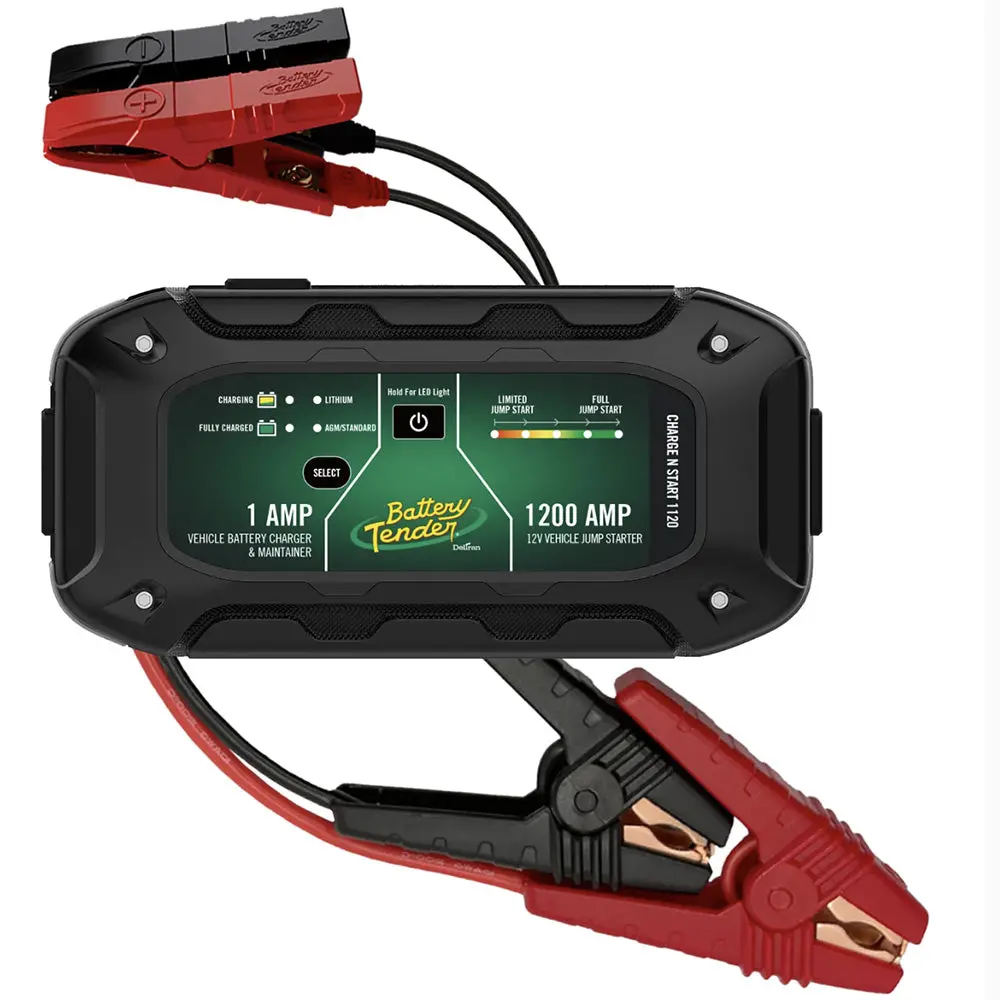 Battery Tender Charge N Start 1120 1 Amp Battery Charger  1200 Amp Jump Starter [030-7012-Wh] 1