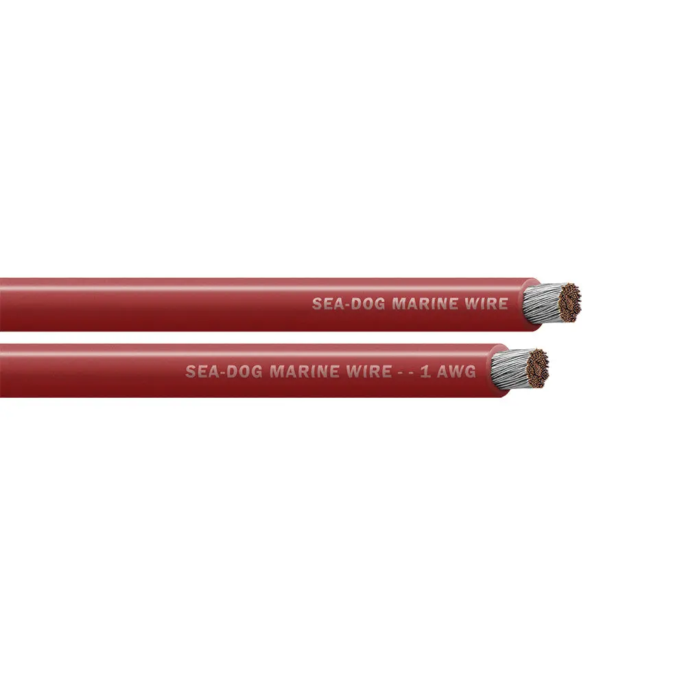 Sea-Dog 1 Awg Red Battery Cable - 25' [8001020] 1