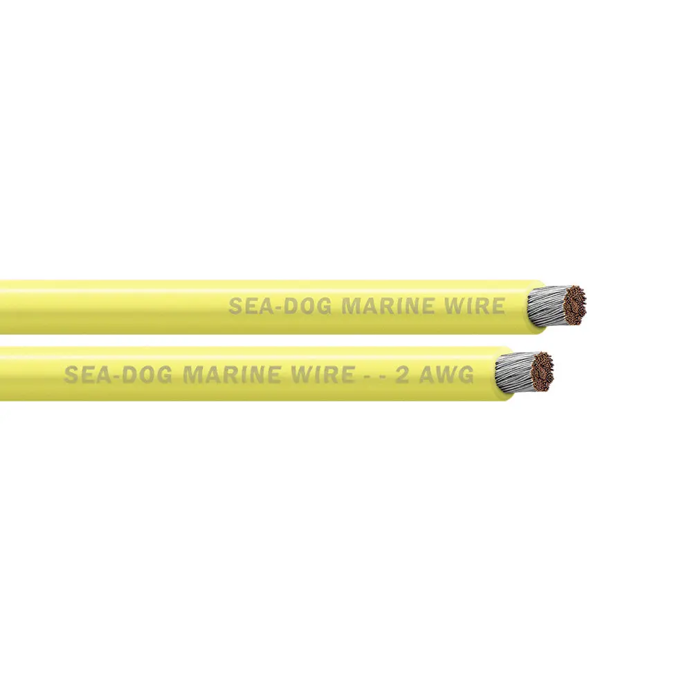 Sea-Dog 2 Awg Yellow Battery Cable - 250' [8002034] 1