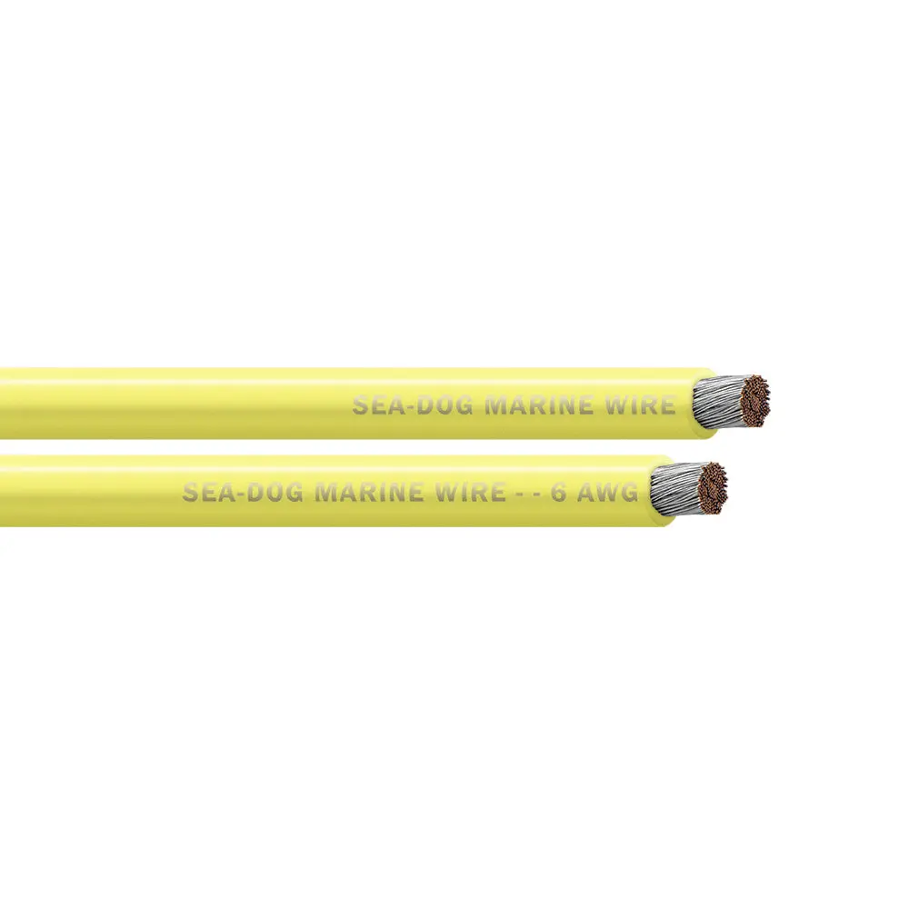 Sea-Dog 6 Awg Yellow Battery Cable - 50' [8006031] 1