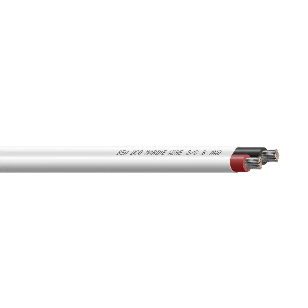 Sea-Dog 6/2 Awg Flat Duplex Wire Red/Black - 100' [8006202] 1