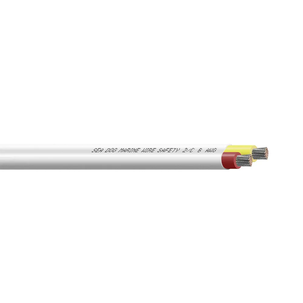 Sea-Dog 6/2 Awg Flat Duplex Safety Wire Red/Yellow - 50' [8006221] 1