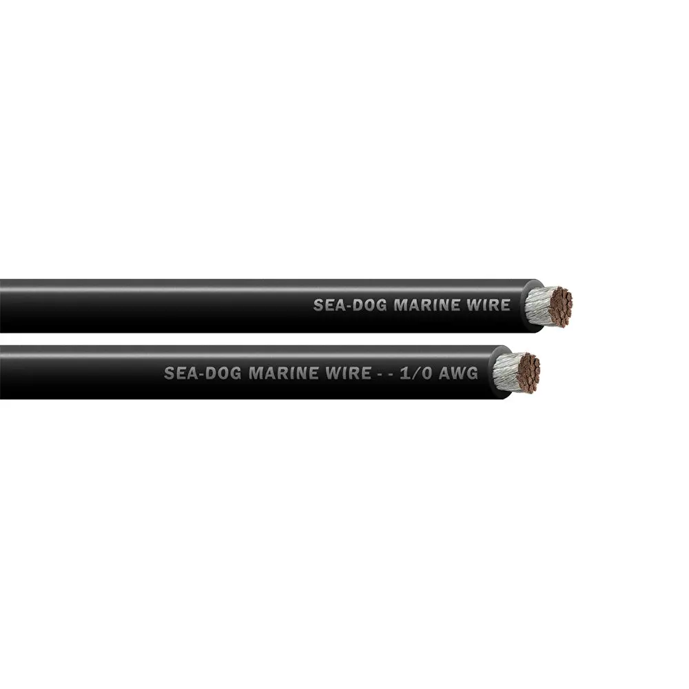 Sea-Dog 1/0 Awg Black Battery Cable - 25' [8011010] 1