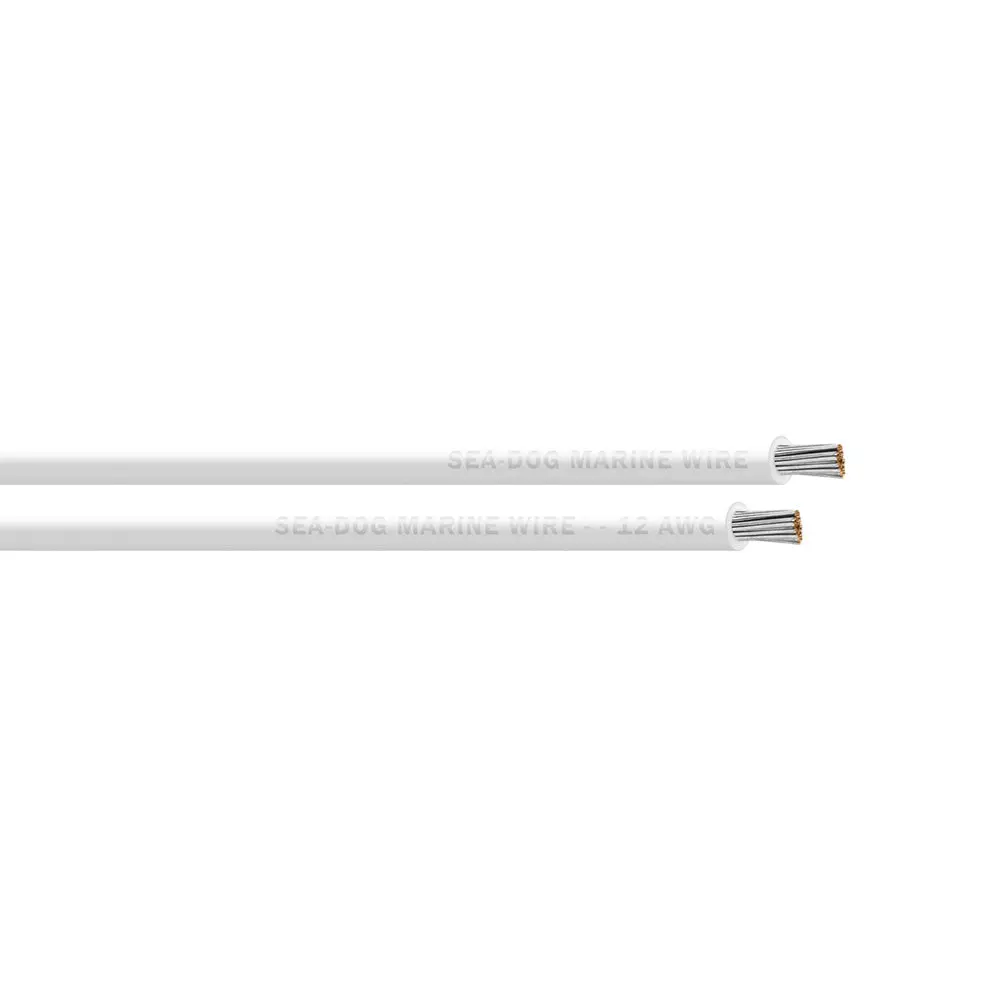 Sea-Dog 12 Awg White Primary Wire - 100' [8012052] 1