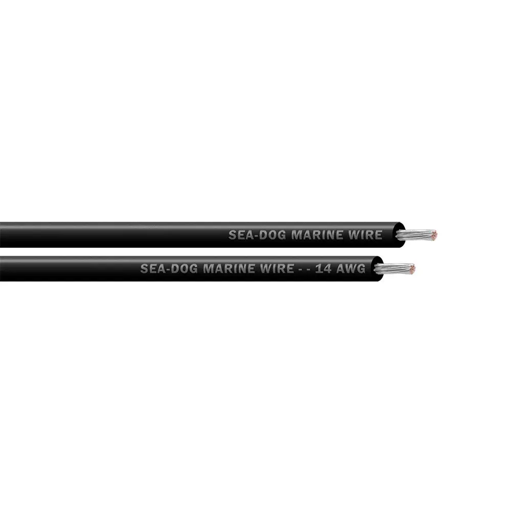 Sea-Dog 14 Awg Black Primary Wire - 100' [8014012] 1
