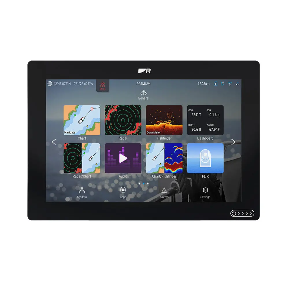 Raymarine Axiom 2 Rv 12" Chartplotter/Fishfinder W/Realvision 3D Sonar - No Transducer [E70725] 1