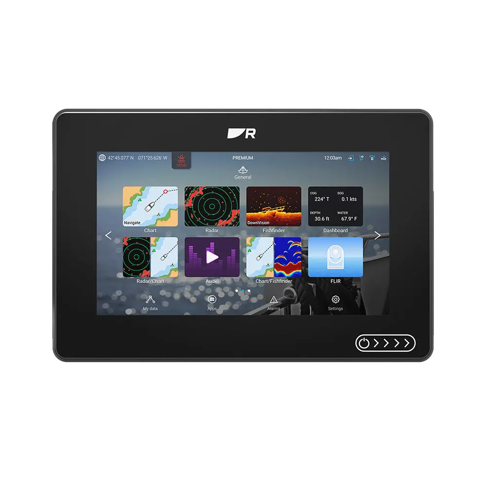 Raymarine Axiom 2 Rv 7" Chartplotter/Fishfinder W/Realvision 3D Sonar, Lighthouse North America Chart  Rv-100 Transducer [E70721-03-102] 1