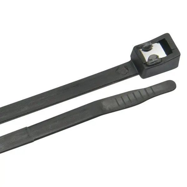 Ancor - 4" Nylon Black Uv Resistant Self Cutting Cable Tie, Each 1