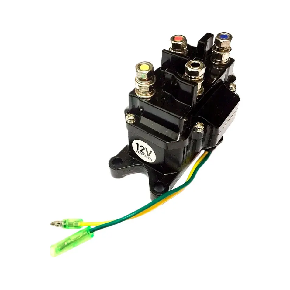 12V Volt Solenoid Relay Contactor Winch Rocker Switch Thumb Truck Atv Utv Universal 1