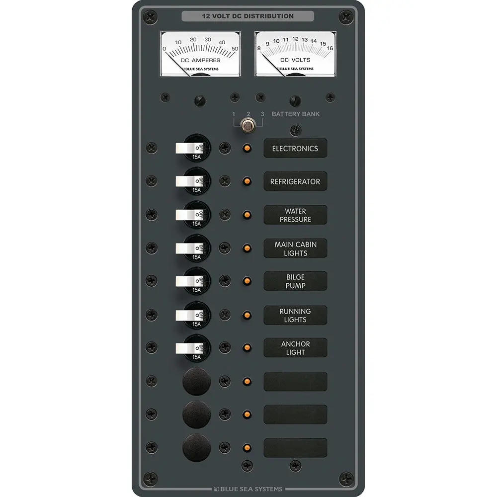 Blue Sea 8082 Dc 10 Position Toggle Branch Circuit Breaker Panel [8082] 1