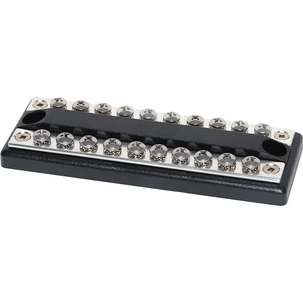 Blue Sea 2702 Dualbus 100Amp Common Busbar 10 X 8-32 Screw Terminal [2702] 1