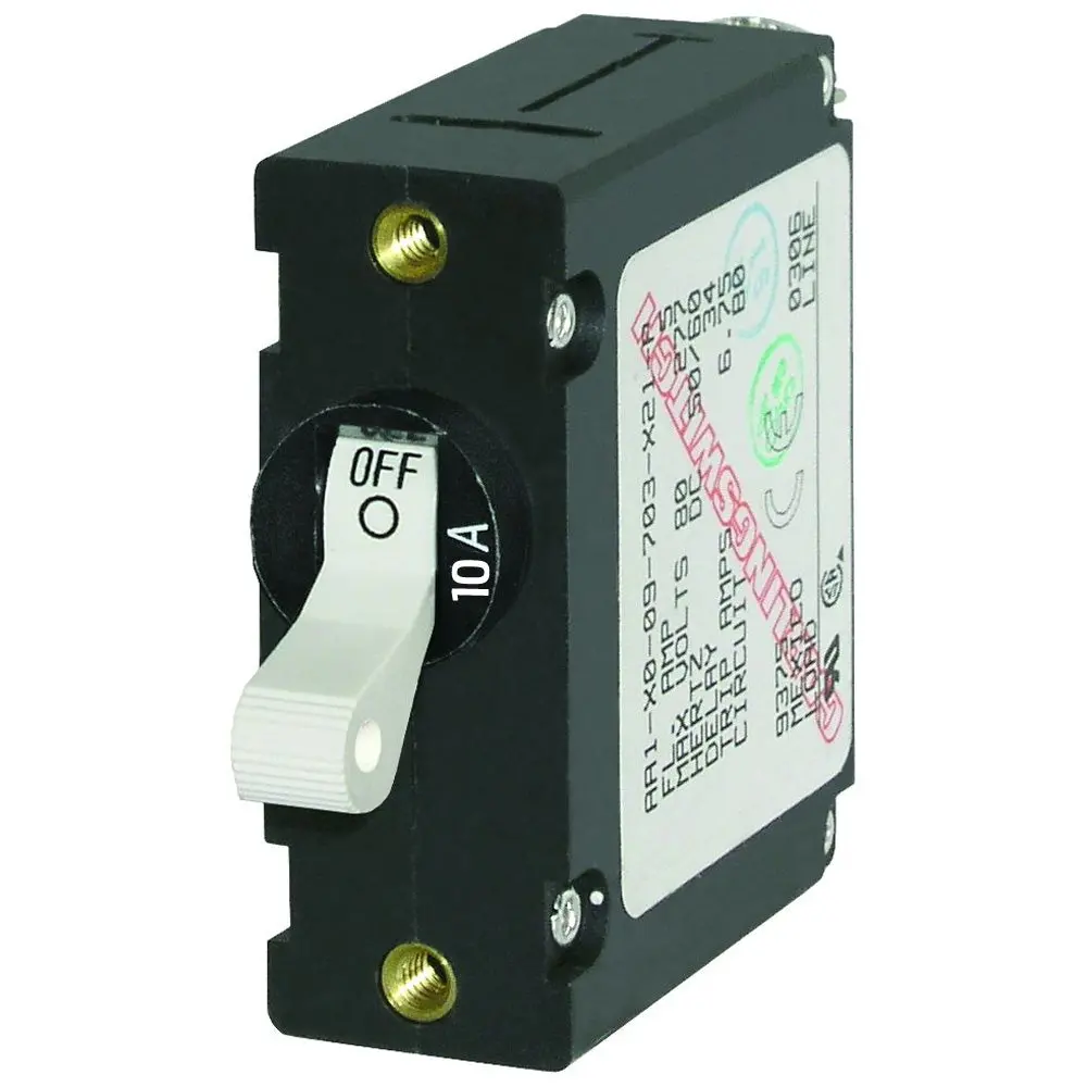 Blue Sea 7206 Ac/Dc Single Pole Magnetic World Circuit Breaker - 10Amp [7206] 1