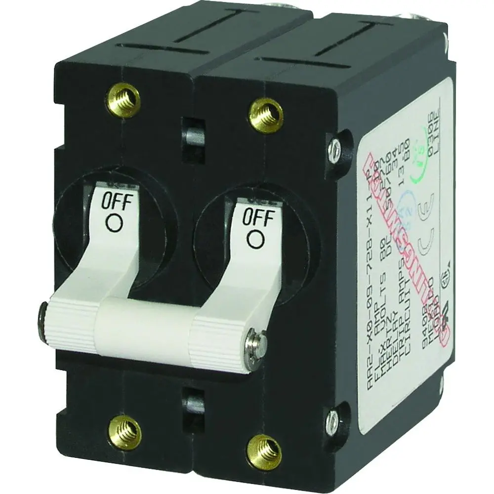 Blue Sea 7233 A-Series Double Pole Toggle - 10Amp - White [7233] 1