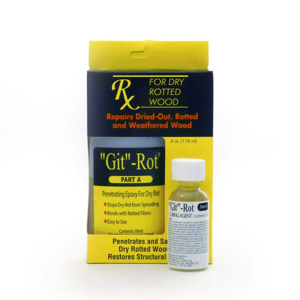 Boat Life - Git Rot Wood Restoration Resin Kit 4 Oz 1