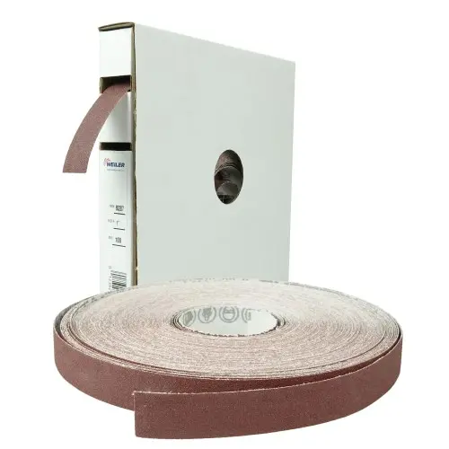Weiler - 1" Coated Abrasive Shop Roll, 100A0 - Sold Per Foot 1