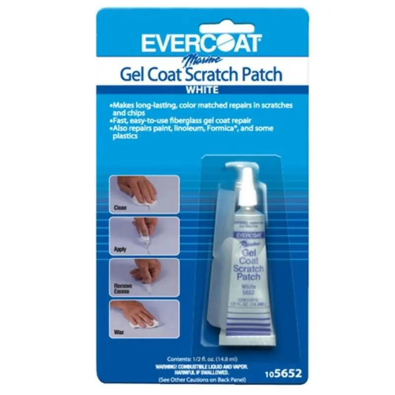 Evercoat - Boat Armour Gel Coat Scratch Repair Kit - White 1/2 Oz 1