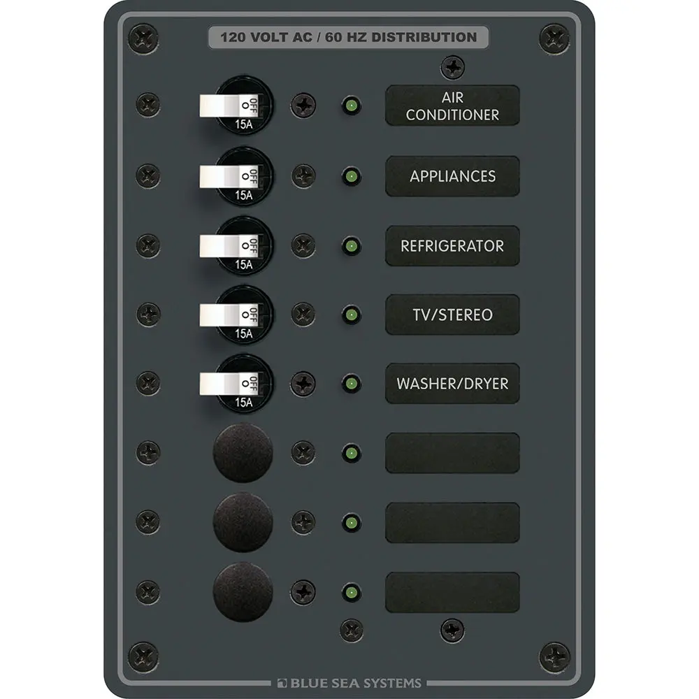 Blue Sea 8059 Ac 8 Position Toggle Circuit Breaker Panel [8059] 1