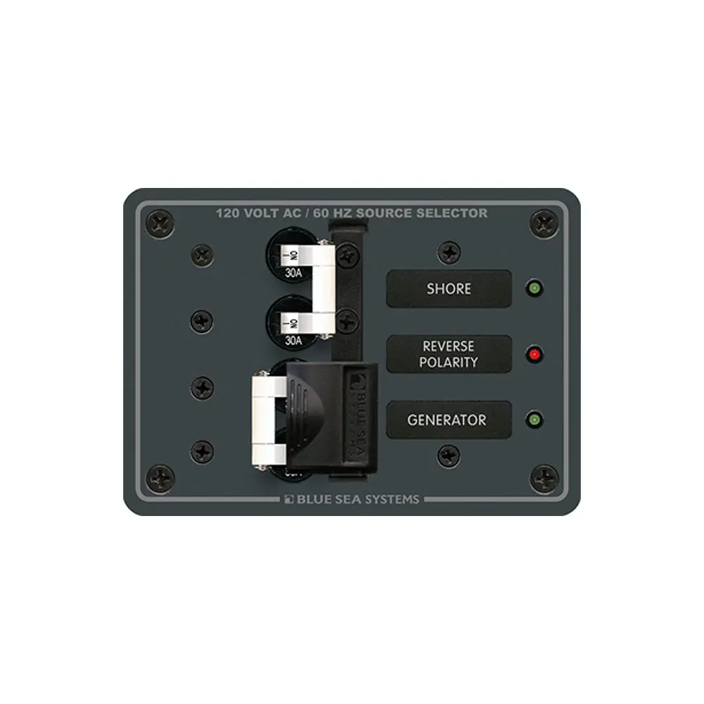 Blue Sea 8032 Ac Toggle Source Selector 120V Ac - 30Amp - White Switches [8032] 1