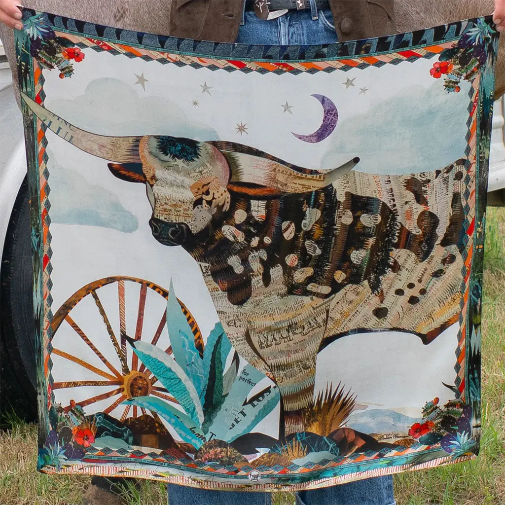 Broken Spoke Silk Scarf 1
