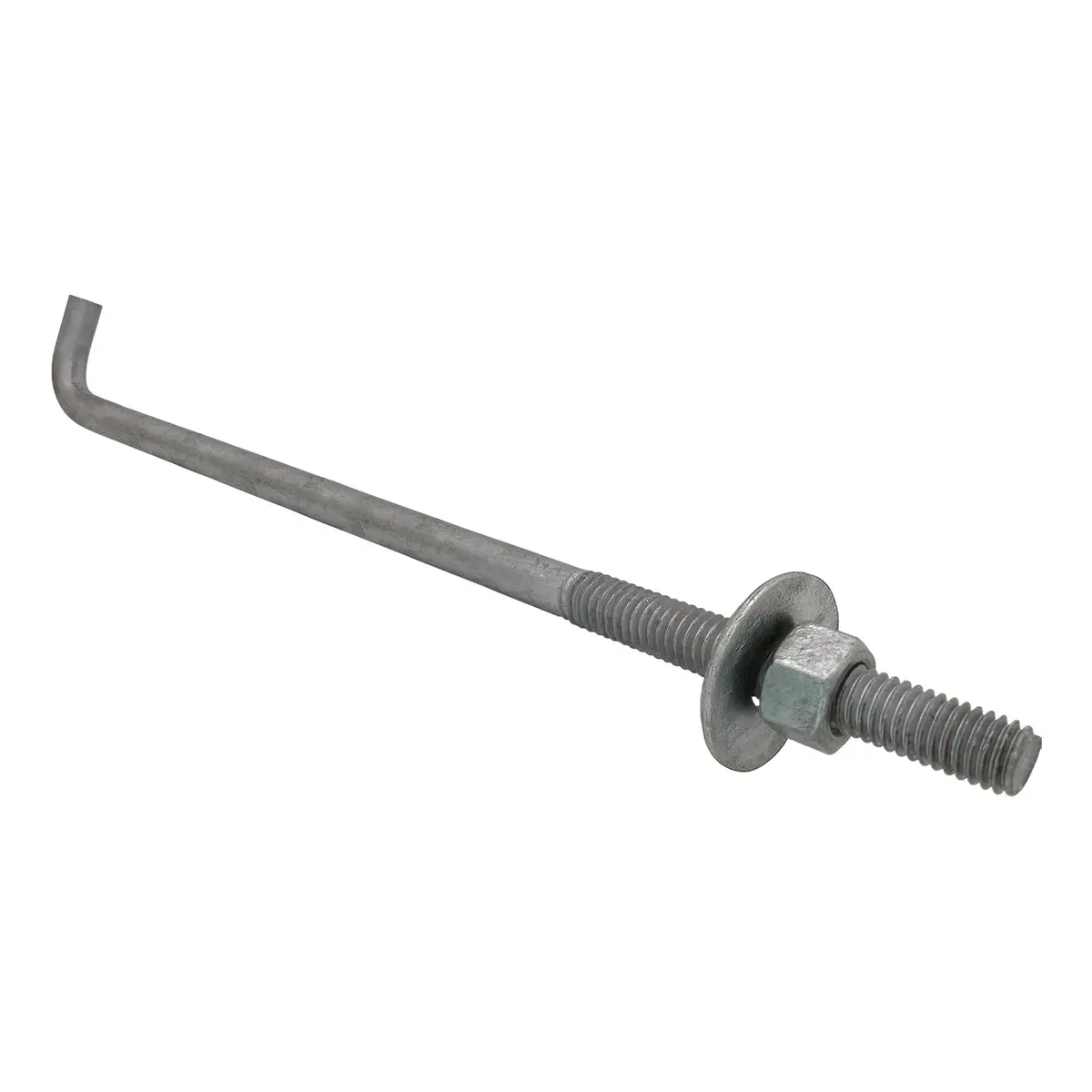 1/2" X 12-Inch Galvanized Threaded Anchor Bolts For Wood, Concrete 1
