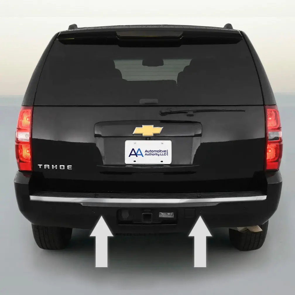 2007-2014 Chevy Tahoe/Suburban Chrome Rear Bumper Trim Molding 1