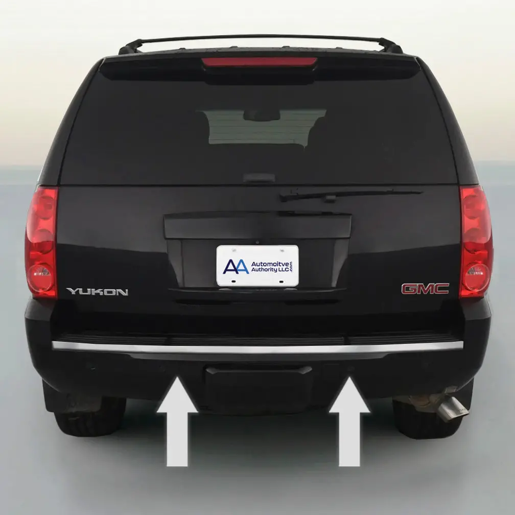 2007-2014 Gmc Yukon / Yukon Xl Chrome Rear Bumper Trim Molding 1